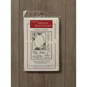 Stamps By Melanie Muenchinger (by‎ Gina K Designs) Rubber Stamps Festive Frame